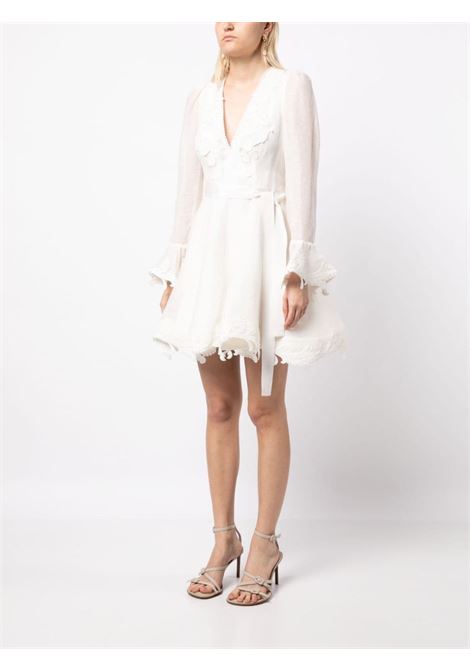 White Wonderland lace-appliqu? minidress - women ZIMMERMANN | 6611DWONIVO