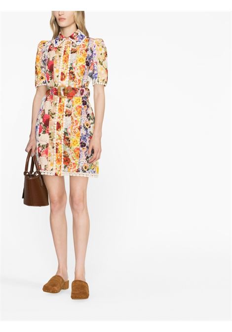 Multicolored floral-design mini dress - women ZIMMERMANN | 6687DWONSPSTF