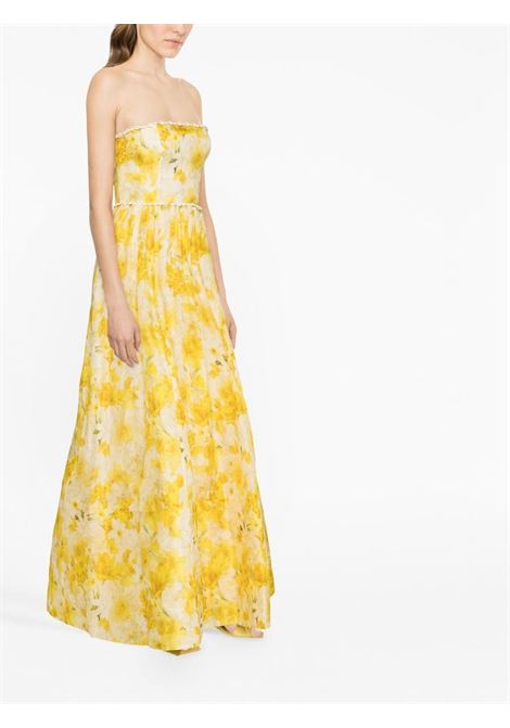 Floral dress in yellow - women ZIMMERMANN | 6714DWONDAFPRT