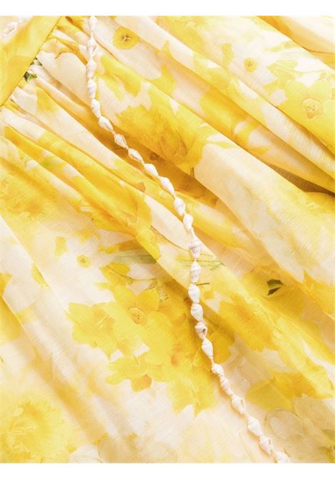 Floral dress in yellow - women ZIMMERMANN | 6714DWONDAFPRT