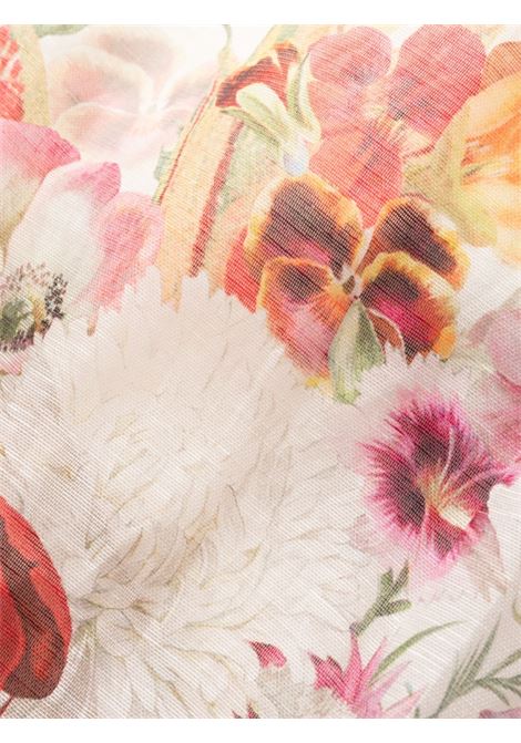 Multicolour Wonderland printed blend organza midi dress - women ZIMMERMANN | 6745DWONEPIB