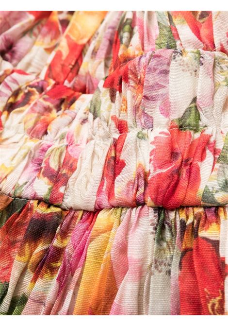 Multicolour Wonderland printed blend organza midi dress - women ZIMMERMANN | 6745DWONEPIB