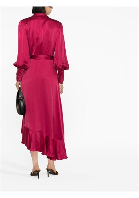 Pink ruffled silk dress - women  ZIMMERMANN | 8066DRHIGBER
