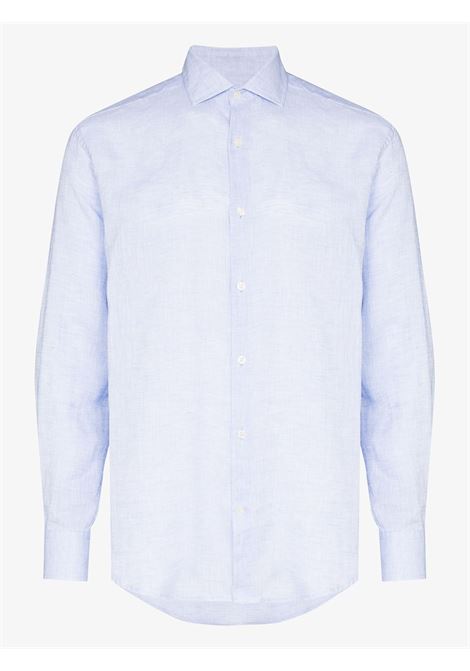 Light blue antonio long-sleeved shirt - men FRESCOBOL CARIOCA | 106005