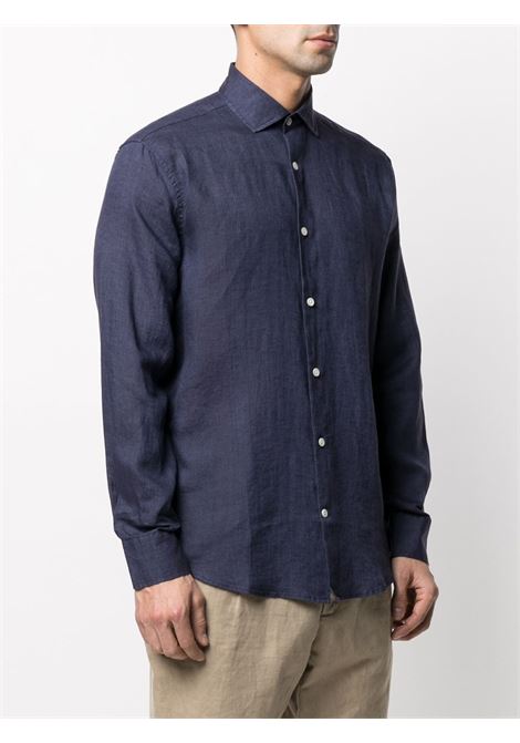 Blue Antonio long-sleeved shirt - men FRESCOBOL CARIOCA | 106018