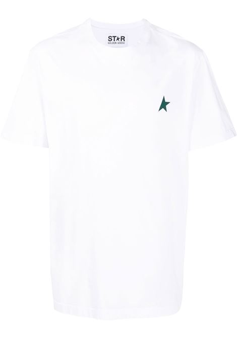 White logo printed t-shirt - men GOLDEN GOOSE | GMP01220P00086511257