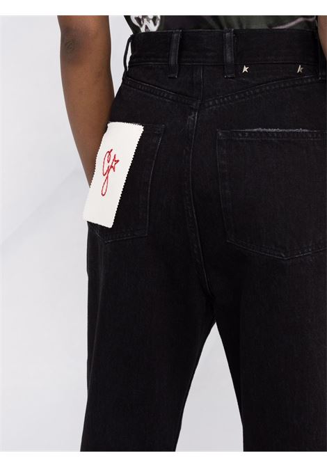 Jeans dritti con applicazione in nero - donna GOLDEN GOOSE | GWP00844P00062590100