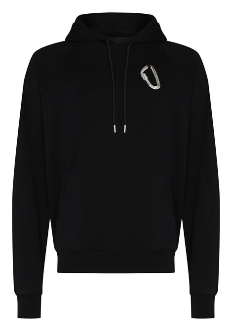 Black Carabiner sweatshirt - men HELIOT EMIL | HEM08018C03BLK01