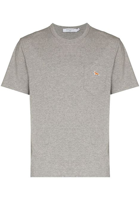 T-shirt Fox in grigio - uomo MAISON KITSUNÉ | GM00116KJ0008H150