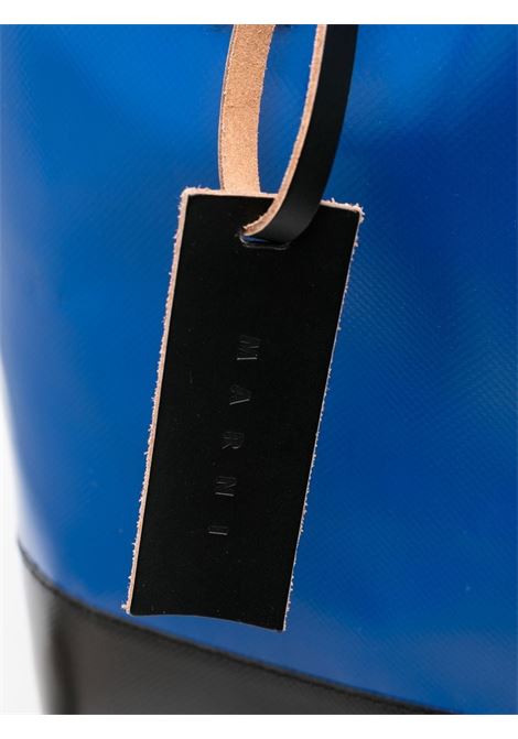 Blue and black two-tone top-handle  bag - men MARNI | SHMQ0037A0P3572ZO226