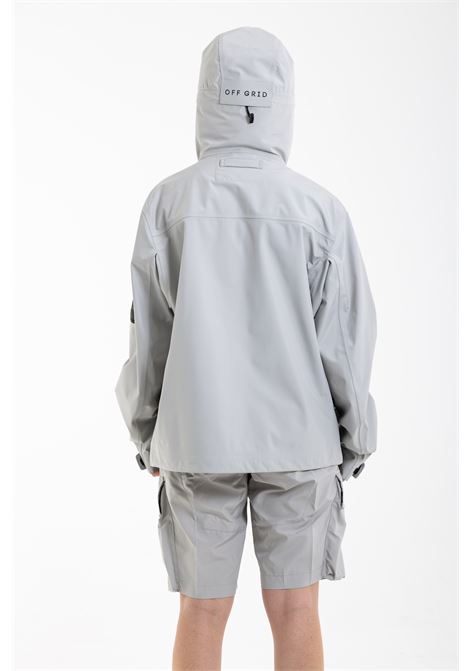 Grey quark hooded jacket - unisex OFF GRID | OGJ020GRYMN