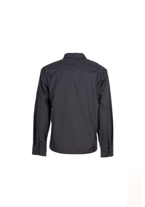 Black lepton shirt-jacket - unisex OFF GRID | OGQ005BLK