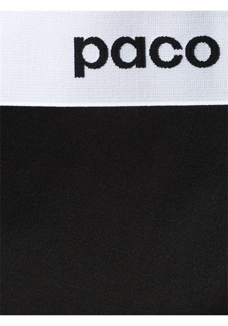 Black logo strap bodysuit - women PACO RABANNE | 19EJBO001VI0148P001