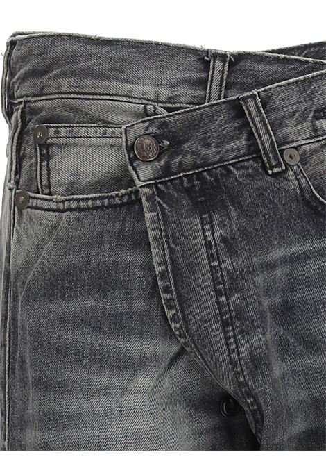 Jeans a gamba dritta in nero - donna R13 | R13W2048549A134