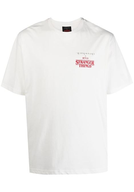 White printed t-shirt - men THROWBACK | TNTSTRANGERWHT