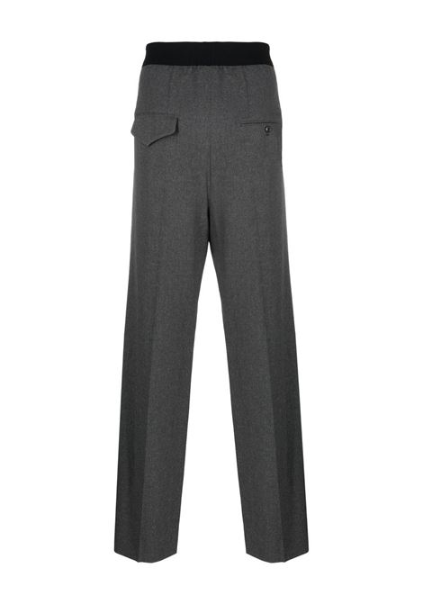 Grey contrasting waistband trousers - unisex WE11DONE | WDPT420729CH