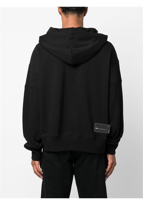 Black hooded sweatshirt - unisex WE11DONE | WDTH322867BK