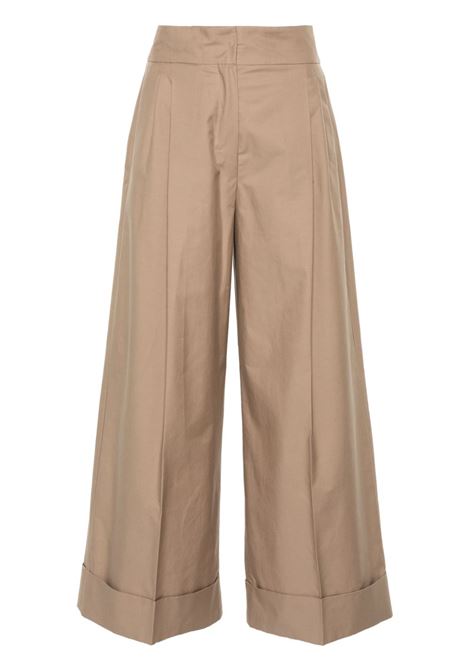 Beige Abba wide-leg trousers - women S MAXMARA | 2419131183600001