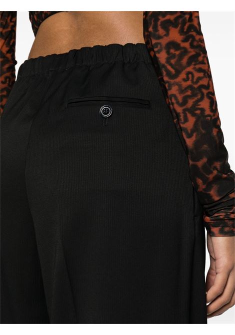 Pantaloni sartoriali a gamba ampia in nero - donna ACNE STUDIOS | AK0770900