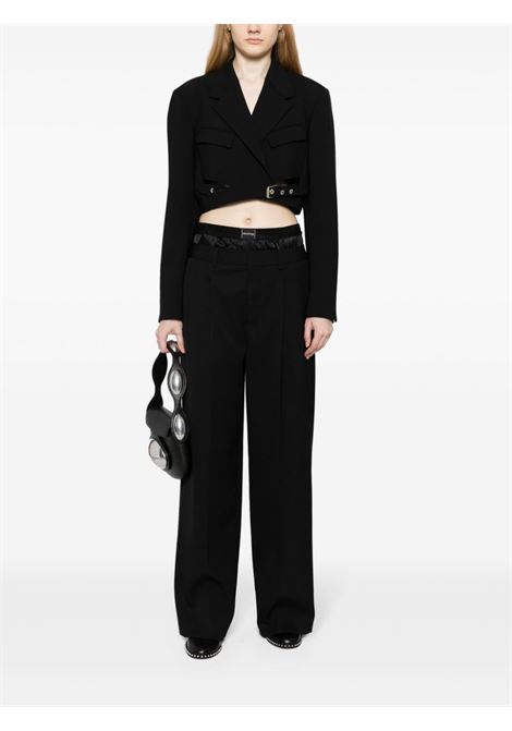 Pantaloni con design a strati in nero - donna ALEXANDER WANG | 1WC1244674001