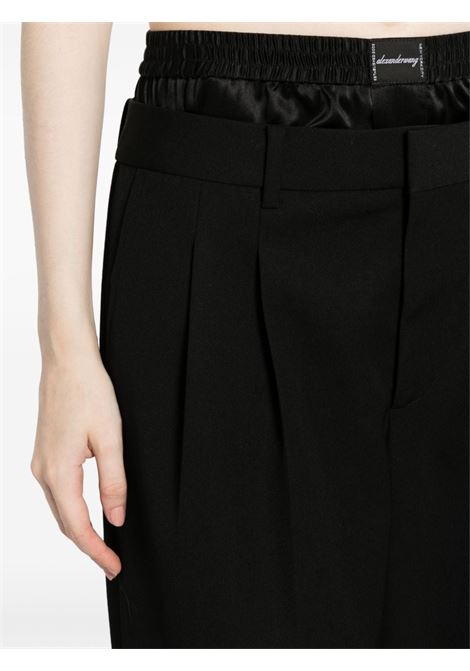 Pantaloni con design a strati in nero - donna ALEXANDER WANG | 1WC1244674001