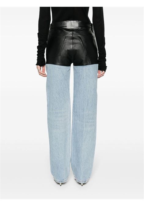 Jeans dritti con design a pannelli in blu e nero - donna ALEXANDER WANG | 4DC1244246471A