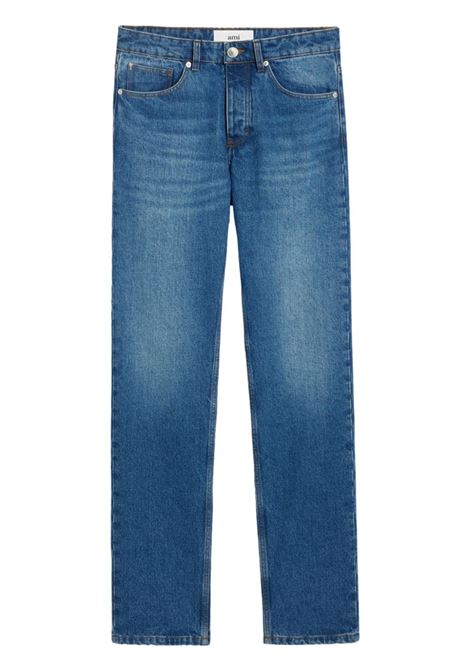 Jeans dritti Ami Paris in blu - uomo AMI PARIS | HTR001DE0025480