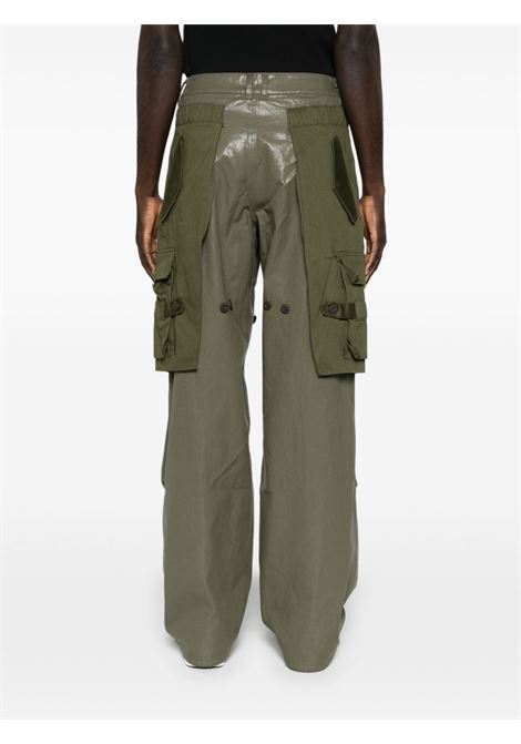 Khaki green Raptor layered cargo trousers Andersson Bell - unisex ANDERSSON BELL | APA695MLKHK