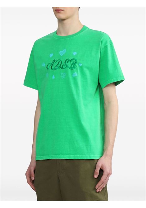 T-shirt con logo in verde - uomo ANDERSSON BELL | ATB1083UGRN