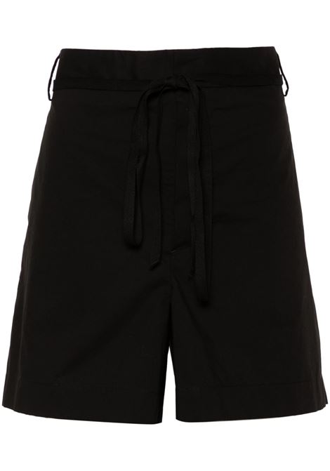 Shorts con pieghe in nero Ann Demeulemeester - donna ANN DEMEULEMEESTER | 2401WTR23FA422099