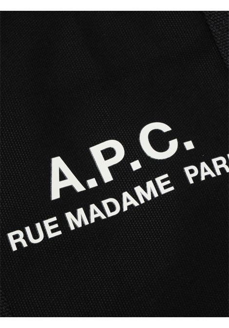 Borsa tote con logo APC in nero - uomo A.P.C. | CODBMH62230LZZ