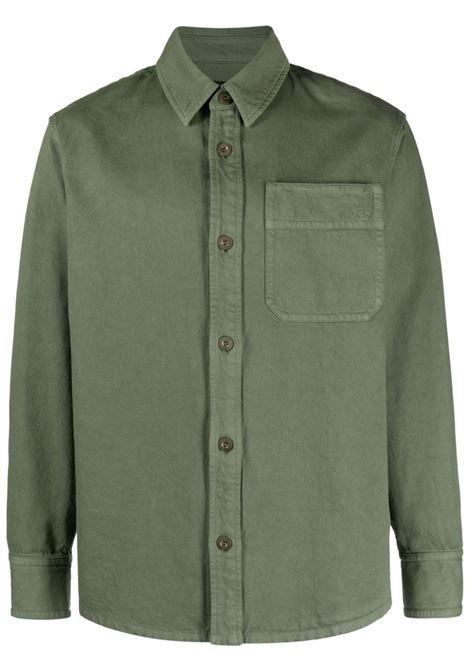 Camicia in verde - uomo A.P.C. | COFCNH02918KAI