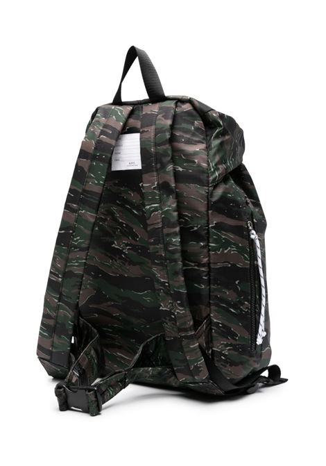 Multicolor trek camouflage-print backpack ? men A.P.C. | COGXEH62220JAA