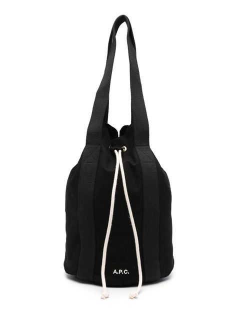Black angelo logo-embroidered tote bag - unisex A.P.C. | COGYXM61779LZZ