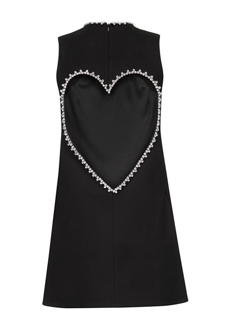 Black crystal-embellished cut-out minidress - women AREA | D07184BLK