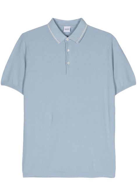 Light blue piqu? polo shirt ASPESI - men ASPESI | S4QM4464096RC85070