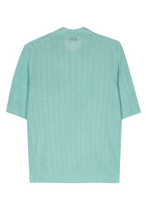 Green mint open-knit polo shirt BALLANTYNE - men BALLANTYNE | B2W19214L1812546