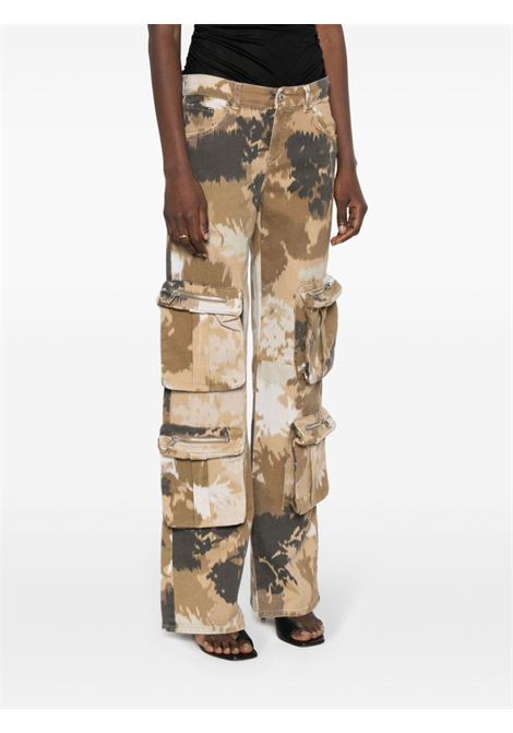 Cargo Chiné con stampa camouflage in marrone - donna BLUMARINE | 2J130AD5579