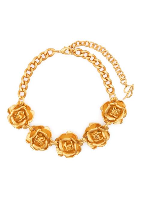 Gold rose-charm choker necklace ? women BLUMARINE | 2W236AN0836