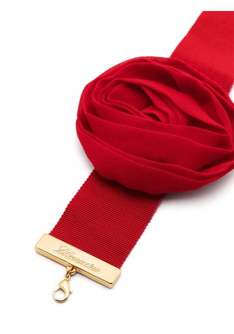 Red floral-brooch choker necklace ? women BLUMARINE | 2W267AN0313