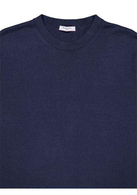 T-shirt girocollo in blu di Boglioli - uomo BOGLIOLI | 91555SA08060793