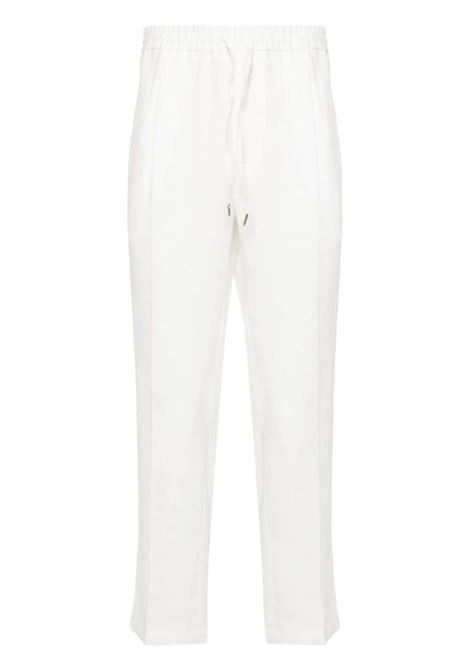 Pantaloni wimbledons affusolati a vita media in bianco - uomo BRIGLIA 1949 | WIMBLEDONS32411800150