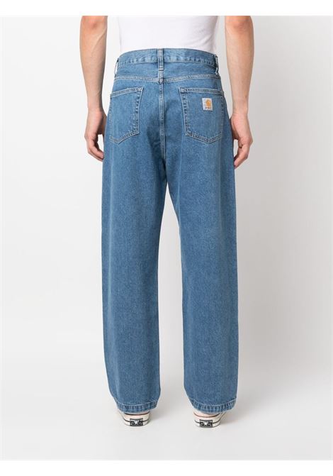 Jeans affusolati con logo in blu - uomo CARHARTT WIP | I0304680160
