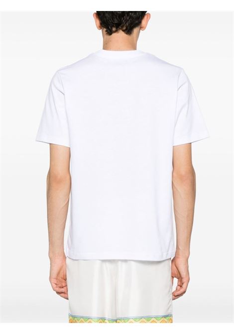 T-shirt tennis club in bianco - uomo CASABLANCA | MS24JTS00105WHT