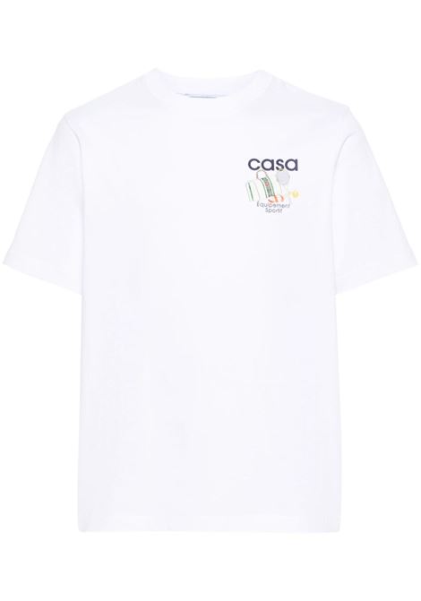 T-shirt Equipement Sportif in bianco - uomo CASABLANCA | UMPS24JTS00108WHT