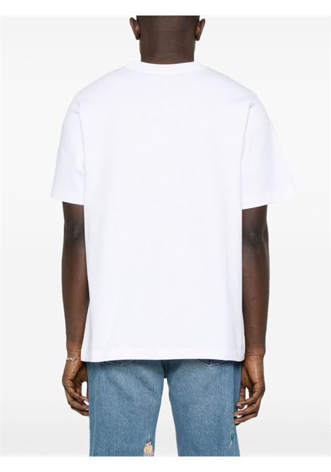 T-shirt con stampa logo in  bianco - uomo CASABLANCA | UMPS24JTS00109WHT