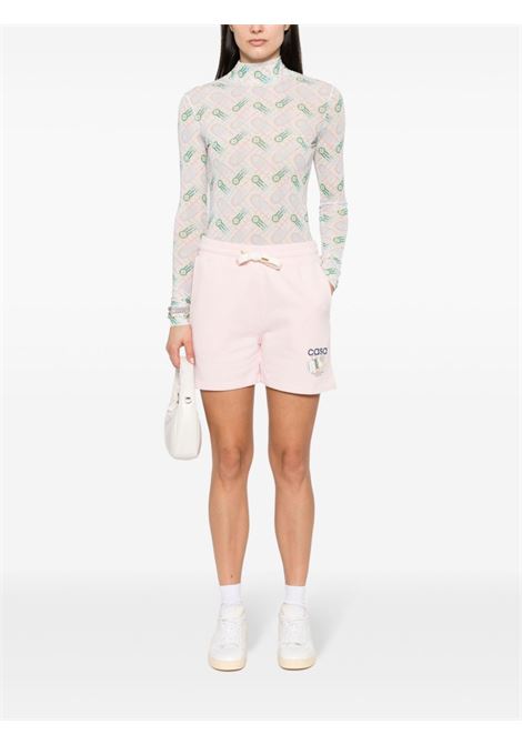 Shorts con stampa del logo in rosa - donna CASABLANCA | WPS24JTR03703PNK