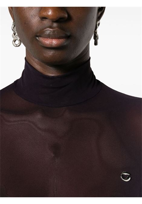 Top con logo in mesh in nero - donna COPERNI | COPJS20BIS557BGDY