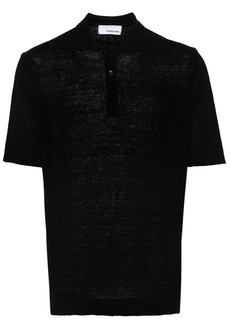 Black knitted polo shirt Costumein - men  COSTUMEIN | W0422989