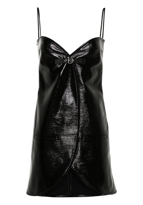 Black Ellipse crinkled mini dress - women COURRÈGES | 124CRO334VY00149999